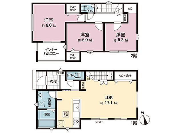 間取図です。図面と異なる場合は現況を優先させていただきます。