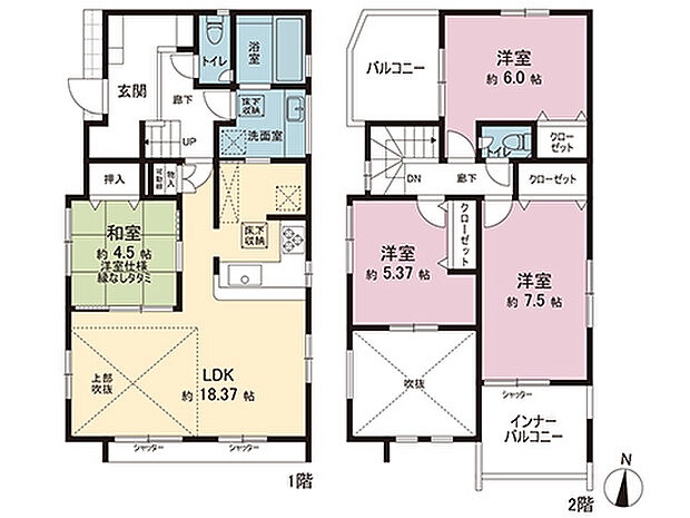間取図です。図面と異なる場合は現況を優先させていただきます。