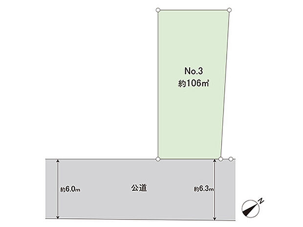 区画図です。図面と異なる場合は現況を優先させていただきます。