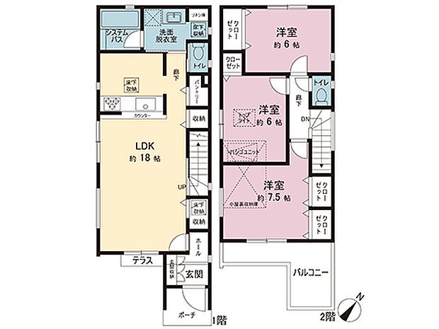 間取図です。図面と異なる場合は現況を優先させていただきます。