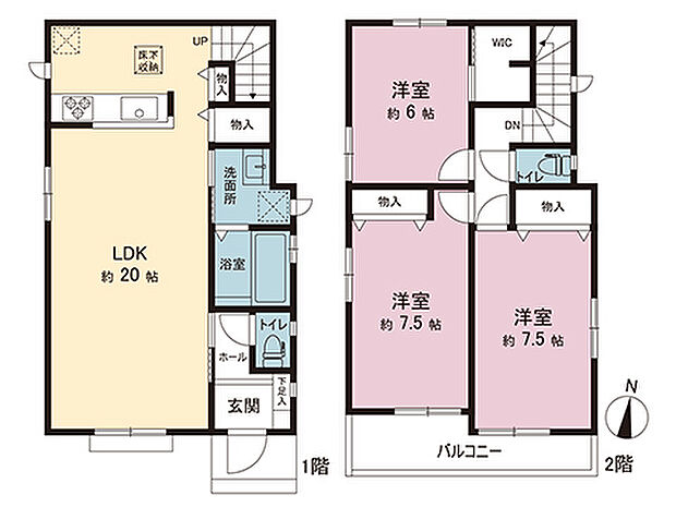 間取図です。図面と異なる場合は現況を優先させていただきます。