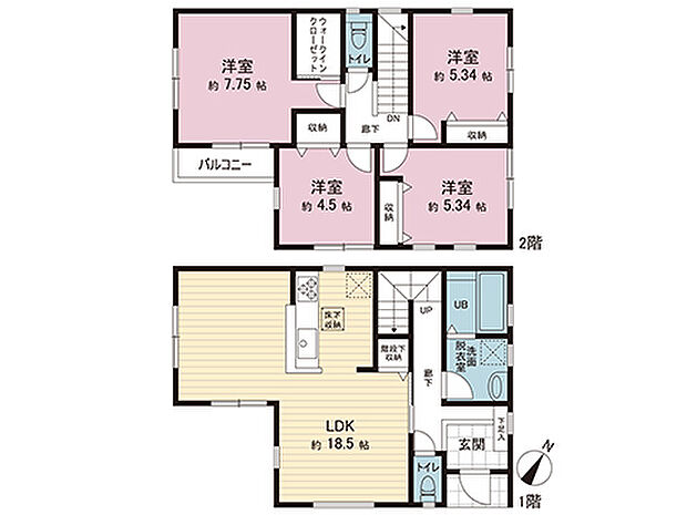 間取図です。図面と異なる場合は現況を優先させていただきます。