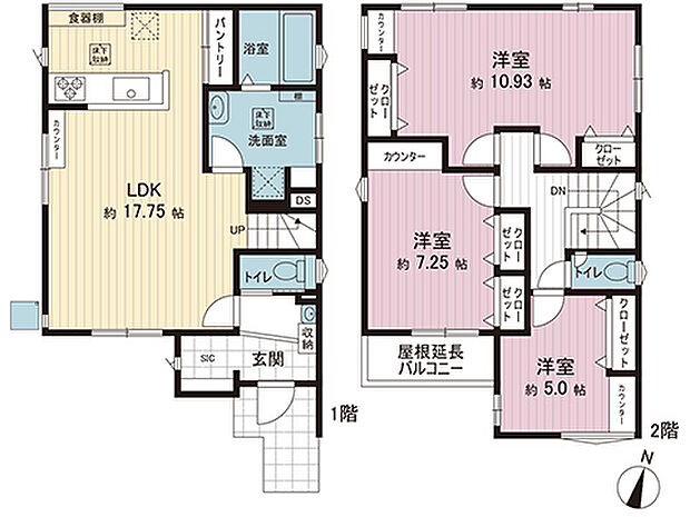 間取図です。図面と異なる場合は現況を優先させていただきます。