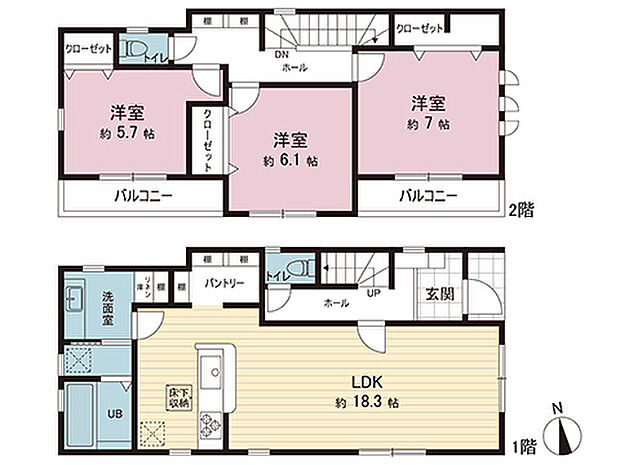 間取図です。図面と異なる場合は現況を優先させていただきます。