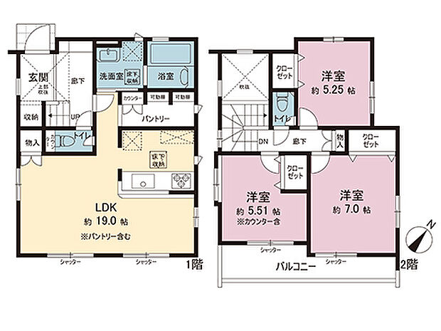 間取図です。図面と異なる場合は現況を優先させていただきます。