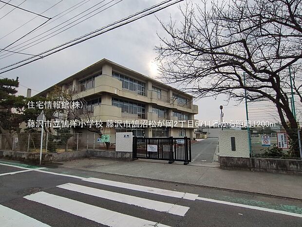 藤沢市立鵠洋小学校まで約1200m(徒歩15分)