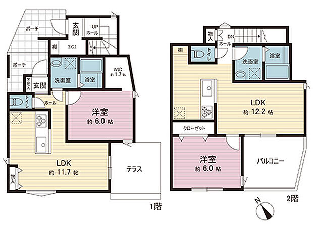 間取図です。図面と異なる場合は現況を優先させていただきます。