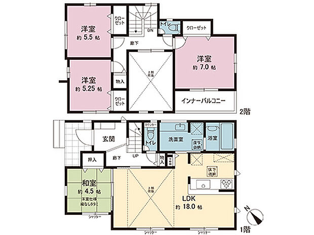 間取図です。図面と異なる場合は現況を優先させていただきます。