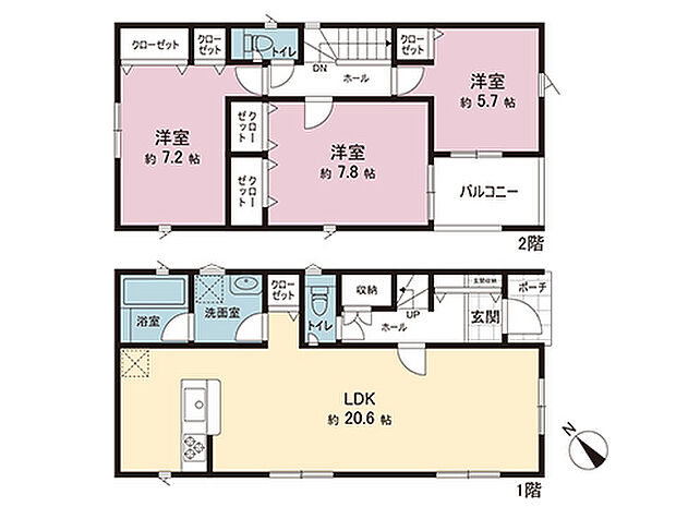 間取図です。図面と異なる場合は現況を優先させていただきます。