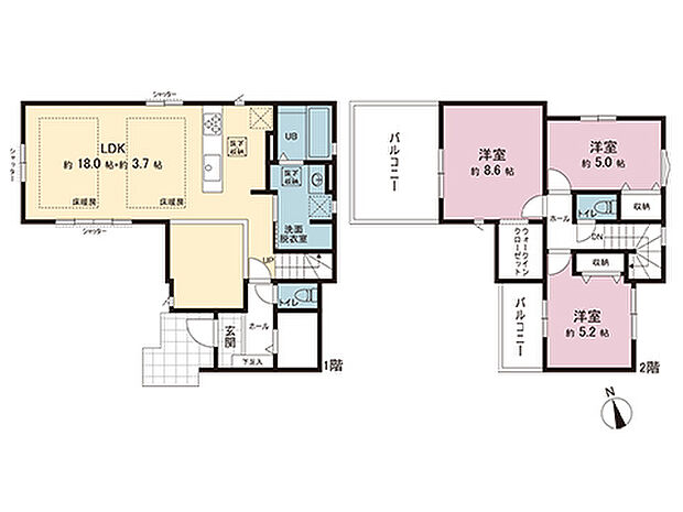 間取図です。図面と異なる場合は現況を優先させていただきます。