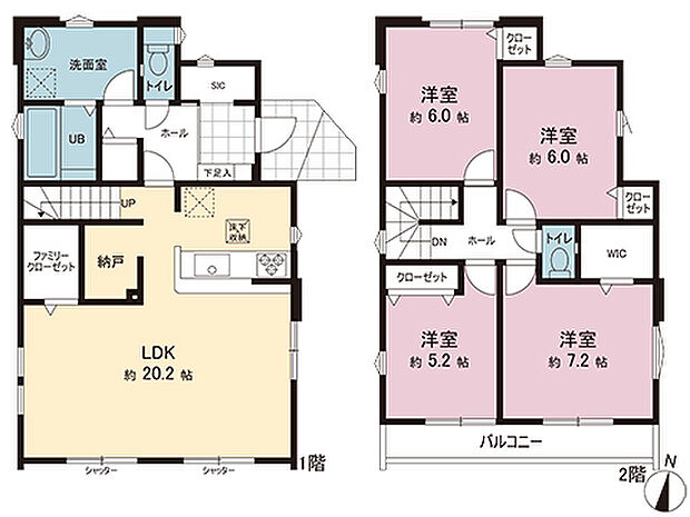 間取図です。図面と異なる場合は現況を優先させていただきます。