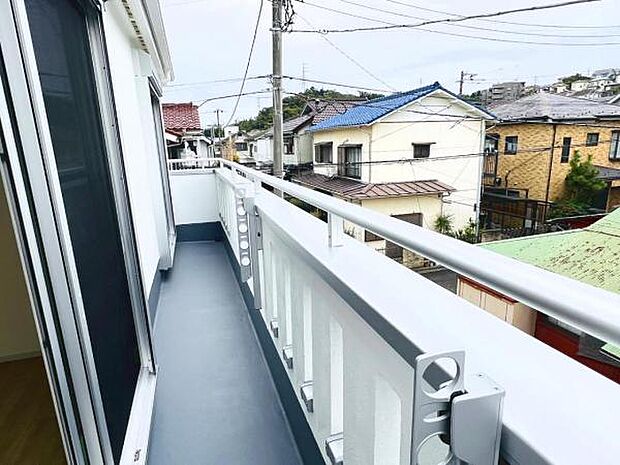 お洗濯ものを気持ち良く太陽の光で干せるのが嬉しいですね。