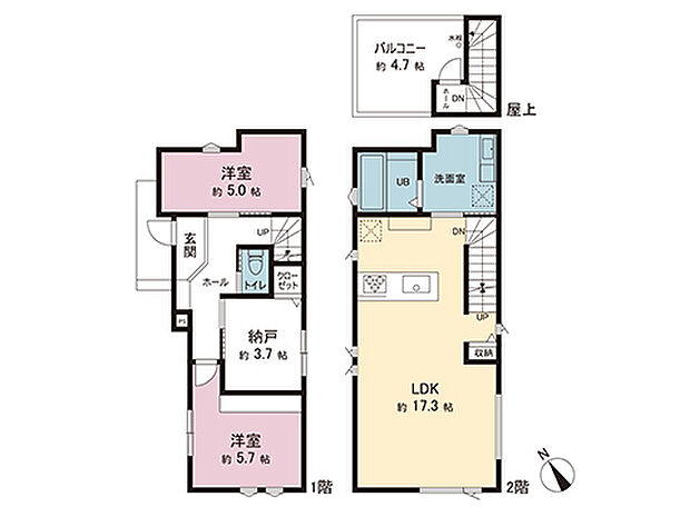 間取図です。図面と異なる場合は現況を優先させていただきます。