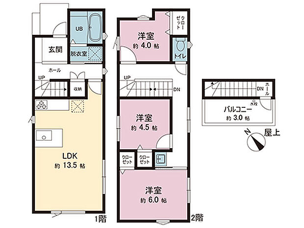 間取図です。図面と異なる場合は現況を優先させていただきます。