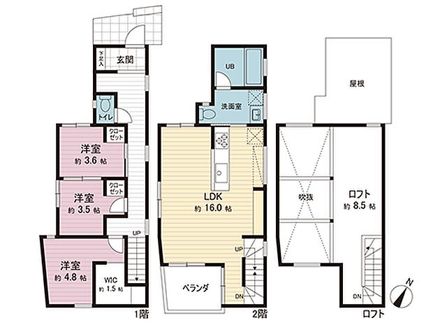 間取図です。図面と異なる場合は現況を優先させていただきます。