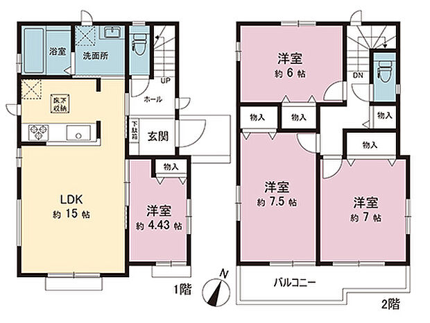 間取図です。図面と異なる場合は現況を優先させていただきます。