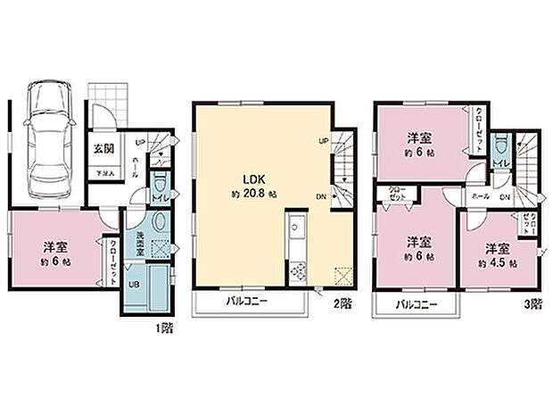 間取図です。図面と異なる場合は現況を優先させていただきます。