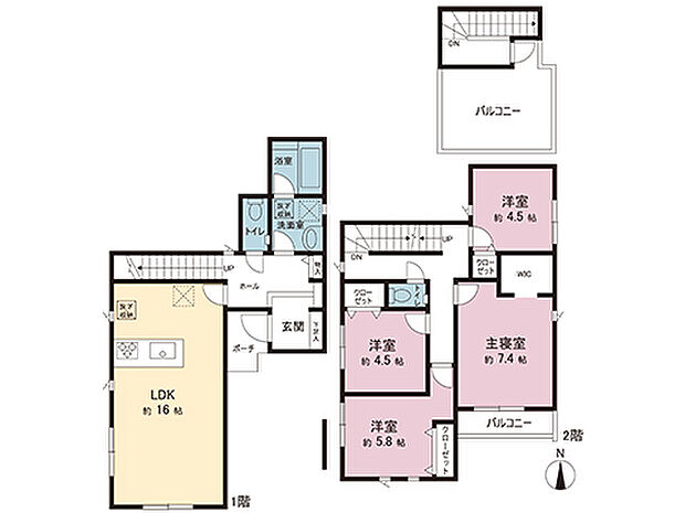 間取図です。図面と異なる場合は現況を優先させていただきます。