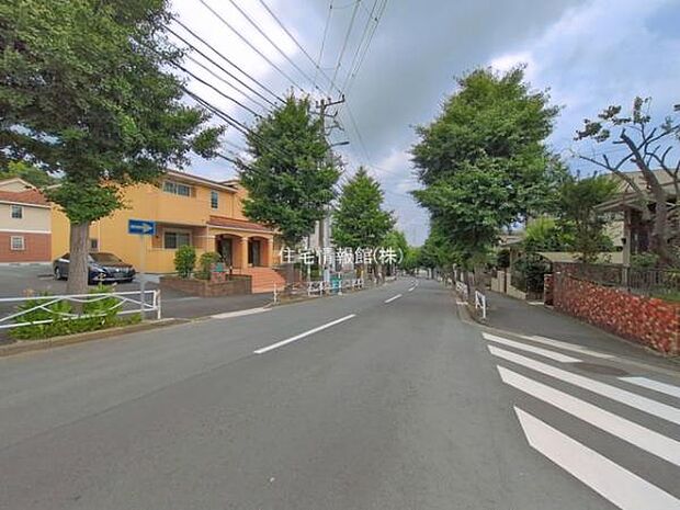 前面道路を含めた現地写真です。