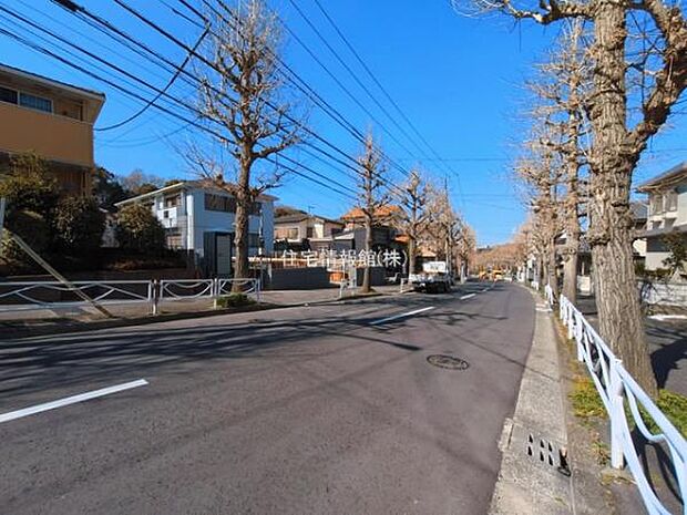 前面道路を含めた現地写真です。