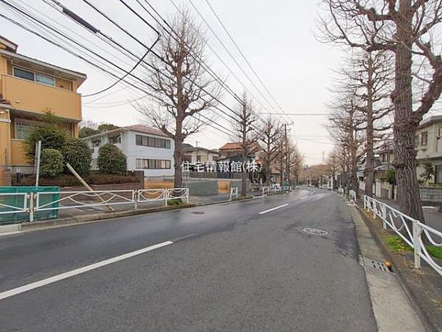 前面道路を含めた現地写真です。