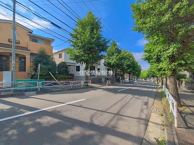 前面道路を含めた現地写真です。