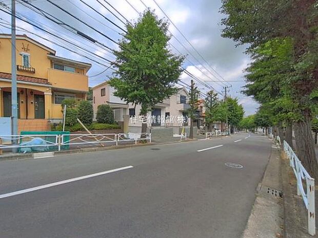 前面道路を含めた現地写真です。