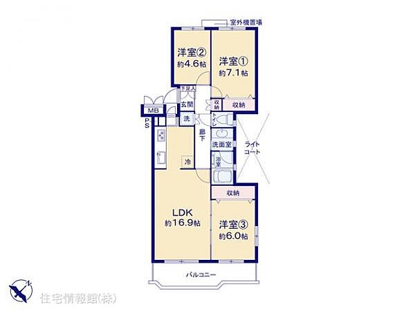 間取りを拡大表示