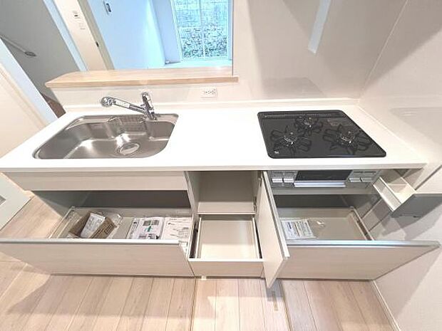 料理の時間が楽しくなるキッチンスペースです。