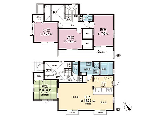 間取図です。図面と異なる場合は現況を優先させていただきます。