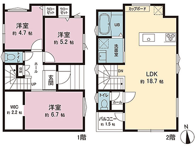 間取図です。図面と異なる場合は現況を優先させていただきます。