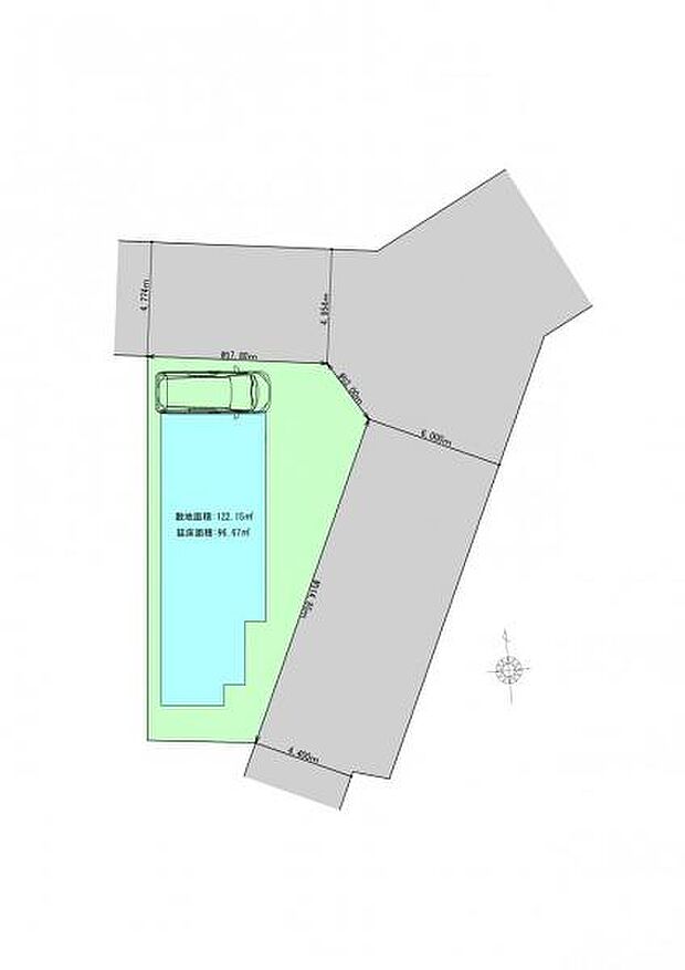 区画図です。図面と異なる場合は現況を優先させていただきます。