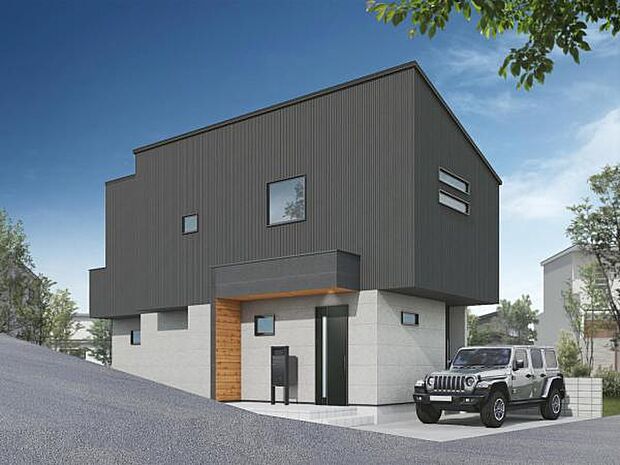 完成予想図(外観):図面を基に描きおこしたもので、実際とは異なる場合がございます。