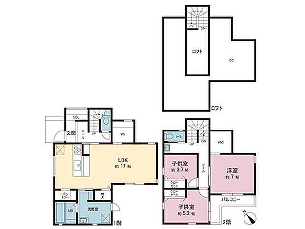 間取図です。図面と異なる場合は現況を優先させていただきます。