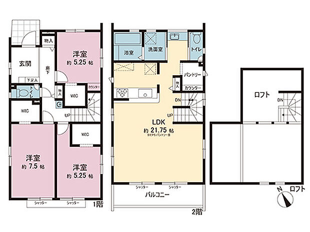 間取図です。図面と異なる場合は現況を優先させていただきます。