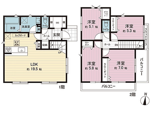 間取図です。図面と異なる場合は現況を優先させていただきます。