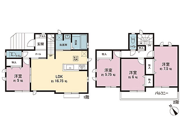 間取図です。図面と異なる場合は現況を優先させていただきます。