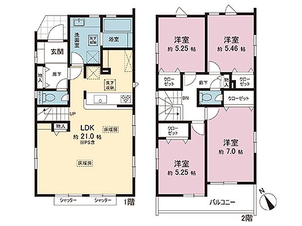 間取図です。図面と異なる場合は現況を優先させていただきます。