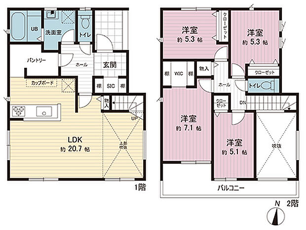 間取図です。図面と異なる場合は現況を優先させていただきます。