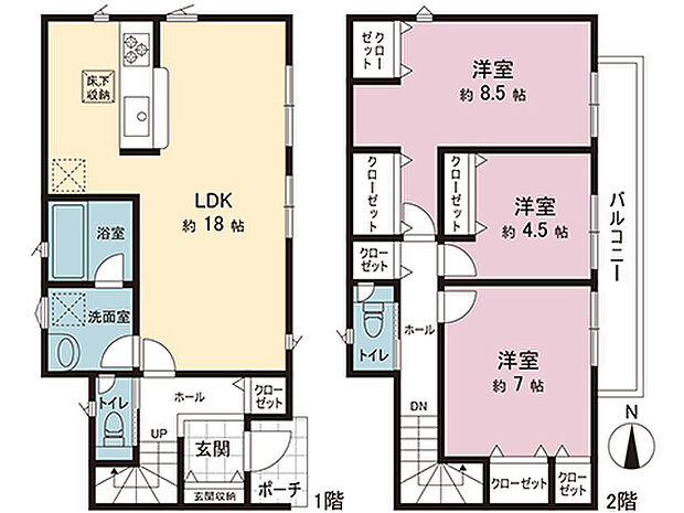 間取図です。図面と異なる場合は現況を優先させていただきます。
