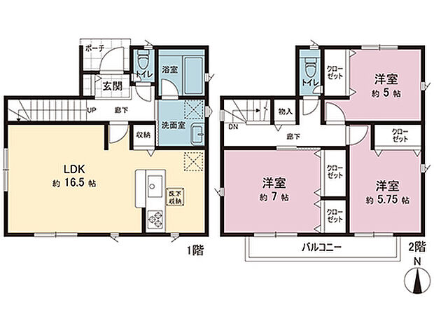 間取図です。図面と異なる場合は現況を優先させていただきます。