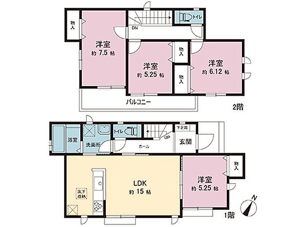 間取図です。図面と異なる場合は現況を優先させていただきます。