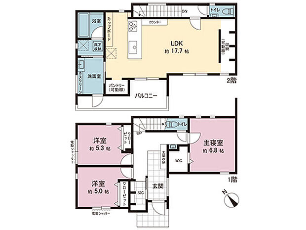 間取図です。図面と異なる場合は現況を優先させていただきます。