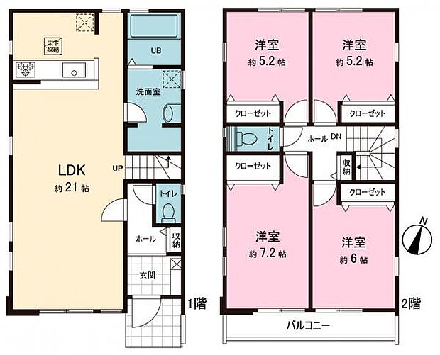 間取図です。図面と異なる場合は現況を優先させていただきます。