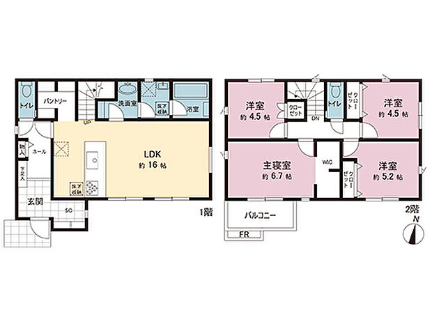 間取図です。図面と異なる場合は現況を優先させていただきます。