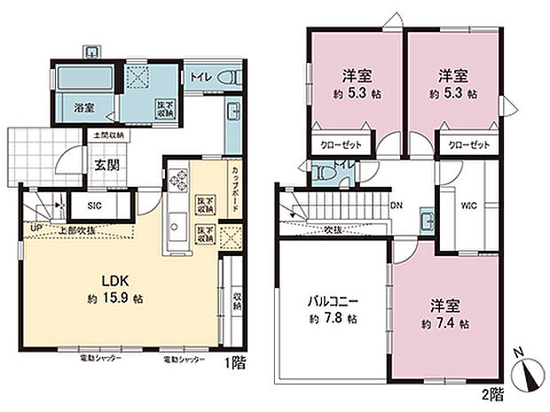 間取図です。図面と異なる場合は現況を優先させていただきます。