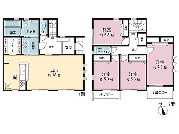 間取図です。図面と異なる場合は現況を優先させていただきます。