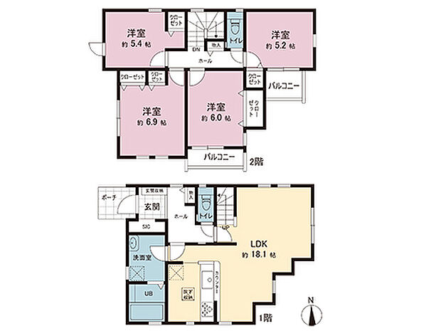 間取図です。図面と異なる場合は現況を優先させていただきます。