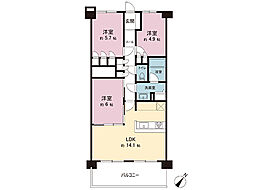 サンヴェール玉川学園 3LDKの間取図画像