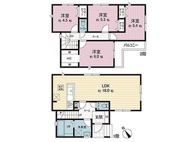 間取図です。図面と異なる場合は現況を優先させていただきます。